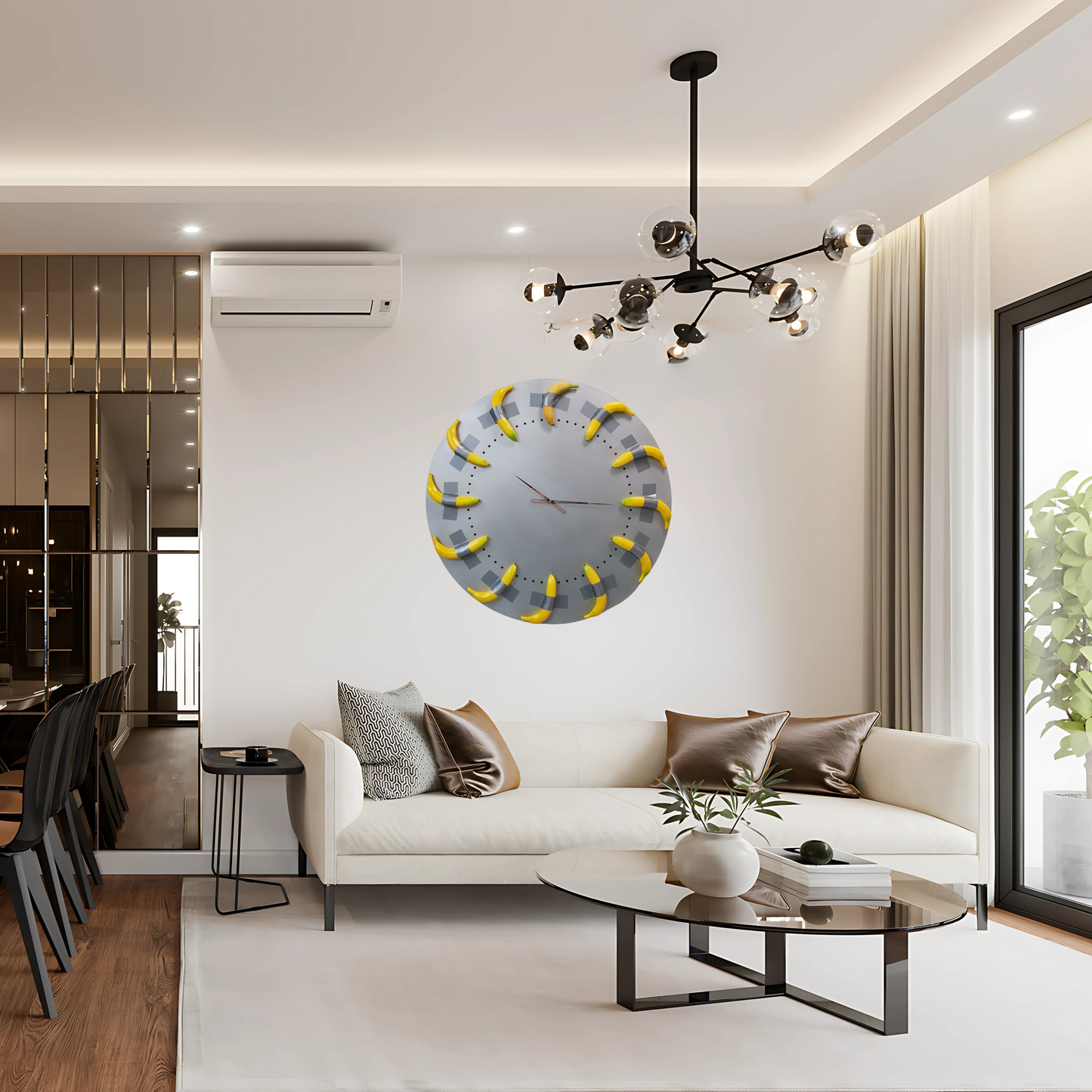 Il Sorriso del Tempo resin wall clock – one of a kind contemporary art piece with certificate of authenticity