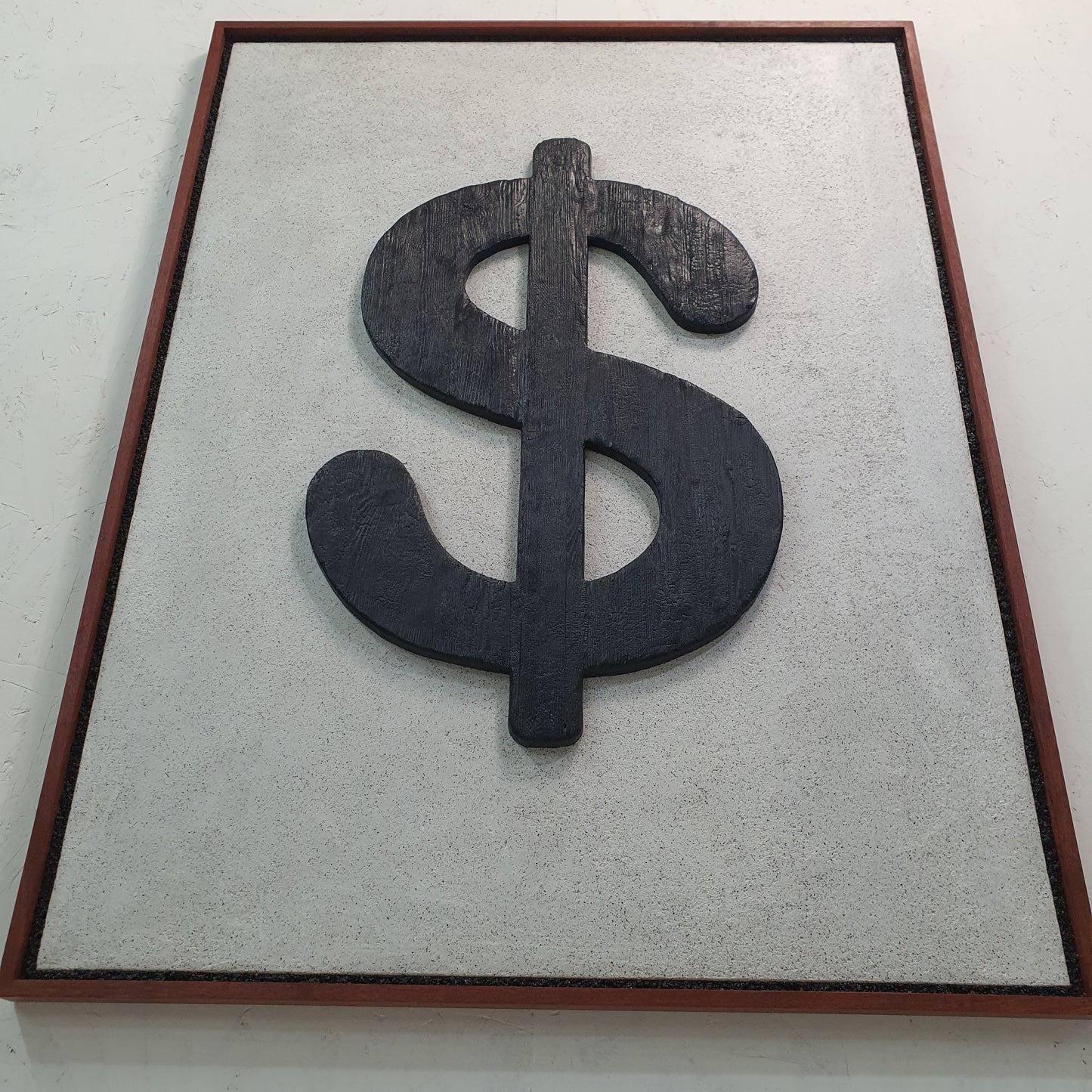 Collectible conceptual artwork Icona Bruciata – one-of-a-kind installation critiquing money and value, limited edition 1/1