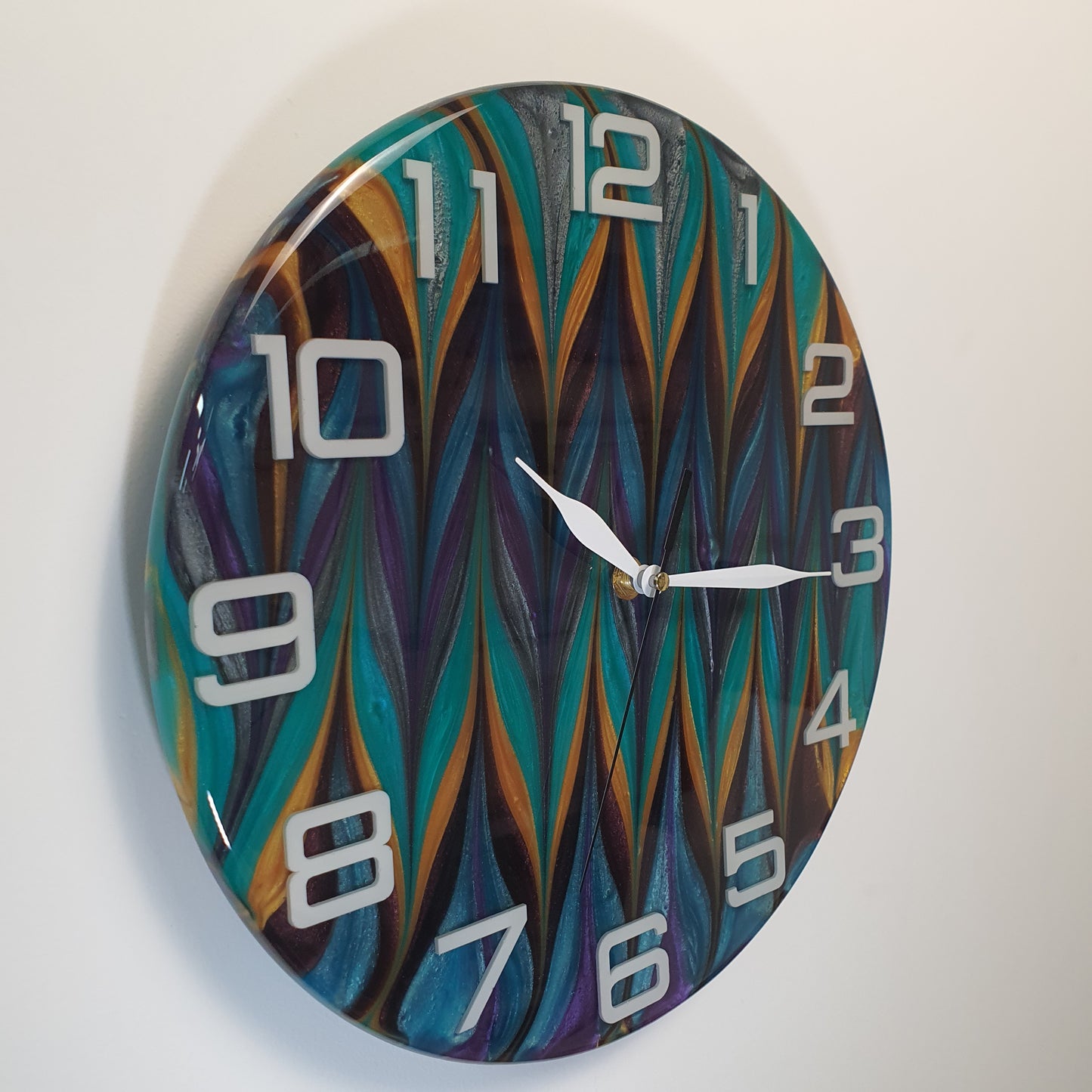 Side view right – curved edge and vibrant resin texture – Midnight Mirage