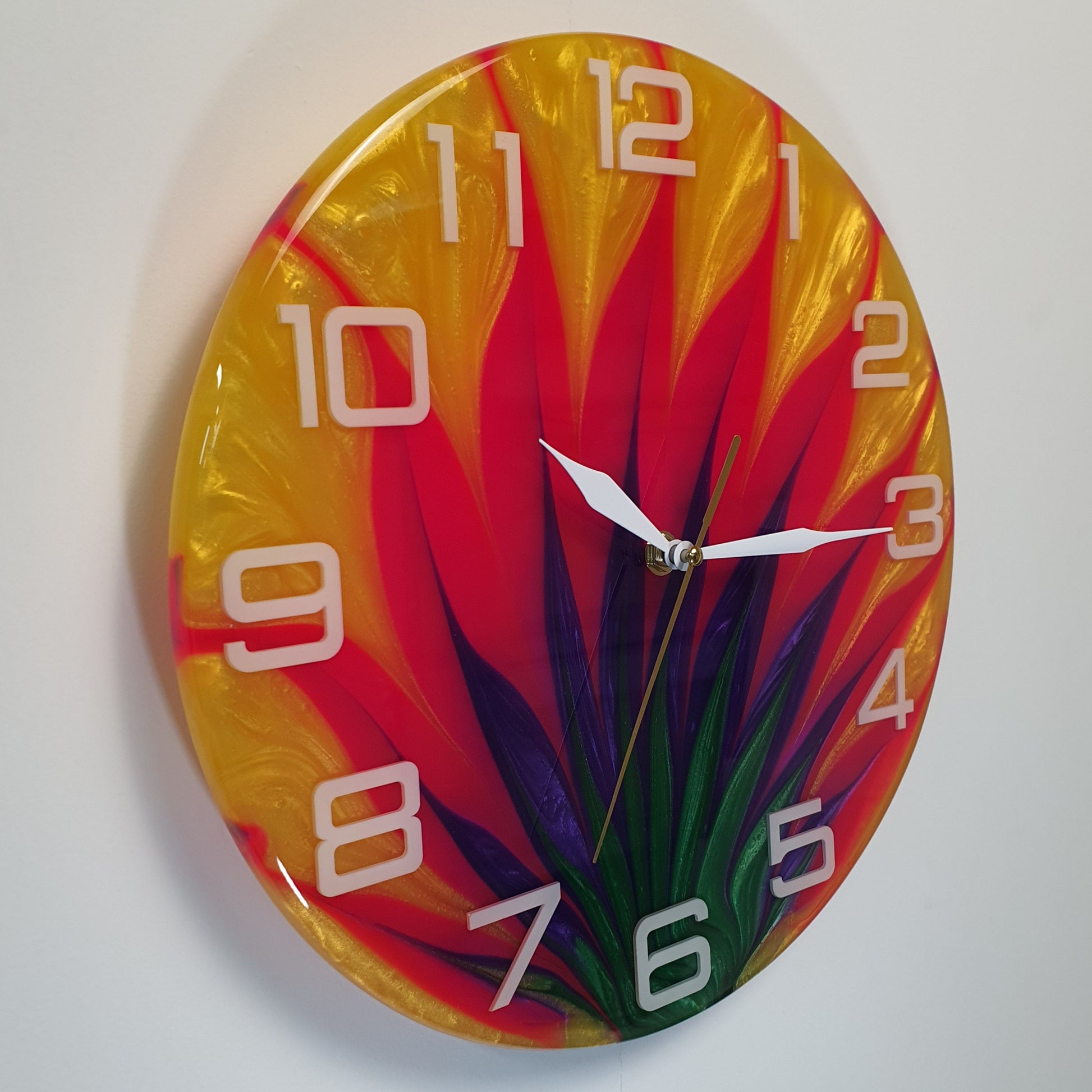 Left side view highlighting the glossy finish and bright white numbers